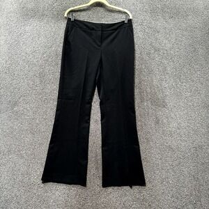 Laundry by Shelli Segal Trouser Pants Women 6P Short Black Hailee Modern Flare